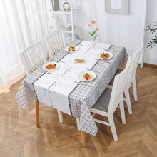 Load image into Gallery viewer, Home Nordic Style Elk Plaid Coffee Table Cloth Oil-Proof Waterproof Disposable Table Mat PVC Tablecloth
