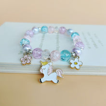 Load image into Gallery viewer, Cute Cartoon My Melody Children's Beaded Crystal Female Couple Student Girlfriends Gift Color Bracelet Accessories
