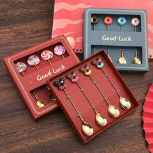 Load image into Gallery viewer, Small Spoon Dessert Fork Donut Spoon Lollipop Macaron Spoon Small Spoon Mouse Head
