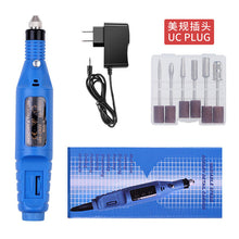 Load image into Gallery viewer, Nail Polishing Machine Dead Skin Removal Polishing Written Test Nail Piercing Device Mini Electric Manicure Implement Grinding Machine
