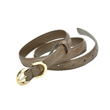 Load image into Gallery viewer, Fashionable Thin Diamond Plaid Belt Women's Korean-Style All-Matching Jeans Thin Pants Belt
