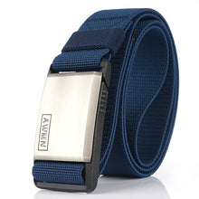 Load image into Gallery viewer, Tactical Nylon Waistband Men's Quick Release Automatic Buckle Belt Casual Stretch Pant Belt
