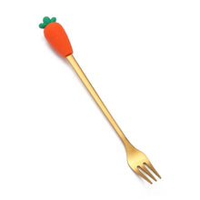 Load image into Gallery viewer, Fruit Fork Cute Children's Tableware Watermelon Spoon Doll Cake Dessert Fork Stainless Steel Coffee Spoon
