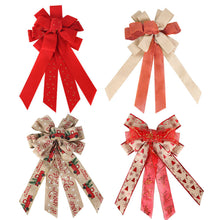 Load image into Gallery viewer, Christmas Holiday Decorations Bowknot Glitter Powder Christmas Tree Decoration
