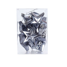 Load image into Gallery viewer, 12pcs/set Electroplating Five-Pointed Star Bright Christmas Tree Decorations Holiday Decorations
