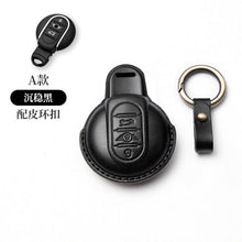 Load image into Gallery viewer, Mini Car Key Sleeve Cooper Mini Key Shell Women's  Handmade Genuine Leather Bag Buckle
