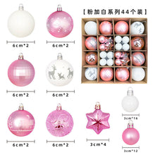 Load image into Gallery viewer, Christmas decoration 6cm electroplated ball plastic ball special-shaped painted Christmas ball gift Christmas tree pendant
