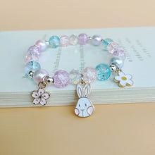 Load image into Gallery viewer, Cute Cartoon My Melody Children's Beaded Crystal Female Couple Student Girlfriends Gift Color Bracelet Accessories
