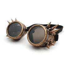 Load image into Gallery viewer, Halloween party cospiay dress up props steampunk glasses, vintage decorative eyewear
