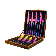 Load image into Gallery viewer, Stainless Steel Tableware Four Main Pieces Foreign Trade Gift Set Western Food Knife, Fork and Spoon
