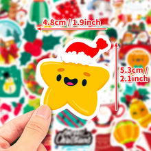 Load image into Gallery viewer, 50 Christmas Stickers New Santa Claus Stickers Snowflake Decoration Scene Sticker Decoration
