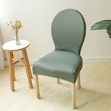 Load image into Gallery viewer, Round Back Chair Cover Elastic Seat Cover Dining Chair Protective Cover
