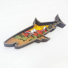 Load image into Gallery viewer, Wooden Ocean Style Crafts Creative Home Wooden Carving Shark Decorations Desktop Ornaments
