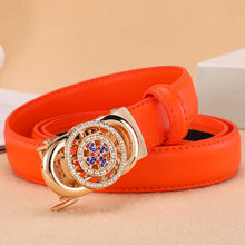 Load image into Gallery viewer, Women's Belt Automatic Buckle Good Luck Comes Fashion All-Match Belt Female Korean Style
