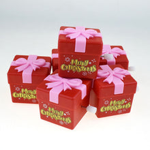 Load image into Gallery viewer, 1PCs Christmas Square Gift Box Wind-up Toy Winding Movable Red Christmas Gift
