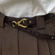 Load image into Gallery viewer, Belt Female Ornament Metal Skirt Belt Belt Women's Real Cow Belt Business Suit Pants Belt
