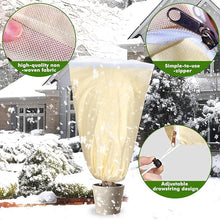 Load image into Gallery viewer, Thickened plant antifreeze cover, winter plant antifreeze protective cover, antifreeze and insect-proof pull rope frost cover
