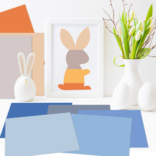 Load image into Gallery viewer, 12 Sheets/Pack Blue Orange Macaron Morandi Notebook Material Paper 6-Inch Handmade Origami Background Paper

