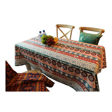 Load image into Gallery viewer, Bohemian Tablecloth Rectangular Coffee Table Cover Cloth Ethnic Printed Party Tablecloth Camping Picnic Cushion
