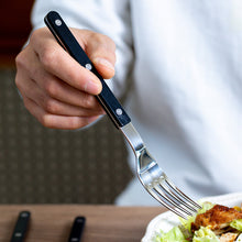 Load image into Gallery viewer, Simple French Black Tableware Suit Steak Knife and Fork Dessert Spoon Fork Combination Household Tableware
