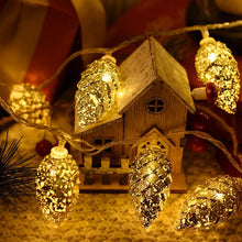 Load image into Gallery viewer, Led Christmas decorative lights simulation pine cone lights string lights Christmas atmosphere lights
