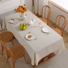 Load image into Gallery viewer, Cotton Linen Tablecloth Solid Color Fabric Craft Rectangular Restaurant Home Coffee Table Cloth Cover Cloth
