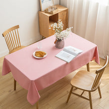 Load image into Gallery viewer, Solid Color Tablecloth Restaurant Decoration Restaurant Hotel Rectangular Table Cloth Pink Dressing Table Cloth
