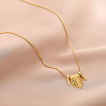 Load image into Gallery viewer, Fan-Shaped Tassel Pendant Necklace Clavicle Necklace

