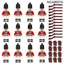 Load image into Gallery viewer, 12pcs/Set European Soldier 8037a Small Particle Infantry Doll Toy Model Royal Army Navy Doll Children Building Blocks
