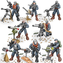Load image into Gallery viewer, 8pcs/Set Military Toy Assembled Villain Model Xj822 Minifigures Movable Joint Soldier Model
