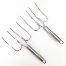 Load image into Gallery viewer, Stainless Steel Turkey Fork Roast Chicken Barbecue Special Barbecue Fork Barbecue Supplies Outdoor Barbecue Tools

