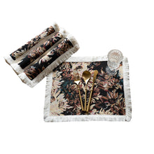 Load image into Gallery viewer, Tassel round flower placemat table towel kitchen table cloth decoration dining room long table mat
