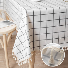 Load image into Gallery viewer, Cotton Linen Tablecloth Waterproof and Oilproof and Heatproof Rectangular Desk Pad
