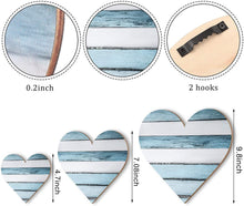 Load image into Gallery viewer, 3pcs/Set Heart-Shaped Bedroom Decoration Wall Crafts Wooden Board Creative Home Decorations Wooden Country Heart-Shaped   Pendant
