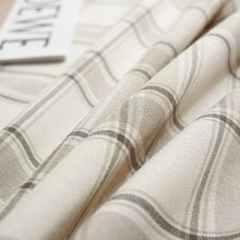 Load image into Gallery viewer, Khaki Plaid Tablecloth Yarn-Dyed Imitation Cotton Linen Tablecloth American-Style Village Style Large Size Household Table Cloth
