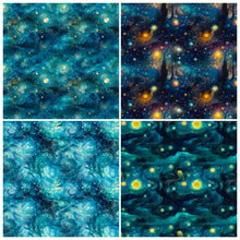 Load image into Gallery viewer, 12 Sheets/Pack Blue Starry Sky Album Clipbook Hand Account Cards Background Paper 6-Inch Pattern Sticker DIY Journal Material
