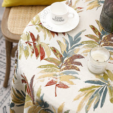 Load image into Gallery viewer, Embroidery Tassel Flower Cloth Tablecloth round Tablecloth
