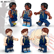 Load image into Gallery viewer, 12pcs/Set 1610 Basketball Doll Toy Small Particle Cartoon Doll Model Children Assembling Building Blocks Toy Stadium Scenery Ball
