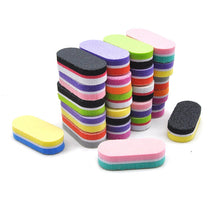 Load image into Gallery viewer, Mini Small Sponge Tofu Block Nail File Two-Side Polishing High Elastic Sponge for Nail Beauty Polishing Grinding Nail
