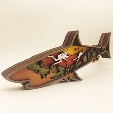 Load image into Gallery viewer, Wooden Ocean Style Crafts Creative Home Wooden Carving Shark Decorations Desktop Ornaments
