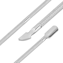 Load image into Gallery viewer, Stainless Steel Steel Push Double-Headed Nail Remover Dead Skin Push Nail Remover Nail Manicure Tool

