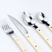 Load image into Gallery viewer, French Tableware Steak Knife and Fork Spoon Tea Spoon 4-Piece Set Western Food Knife, Fork and Spoon Suit
