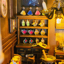 Load image into Gallery viewer, DIY Cottage Puzzle Assembled Magic Series Buckle Book Stand Doll House Science and Education 3D Puzzle
