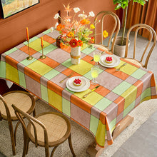 Load image into Gallery viewer, Waterproof PVC Table Cloth Oil-Proof Spill-Proof Vinyl Rectangle Tablecloth Wipeable Table Cover for Outdoor and Indoor Use
