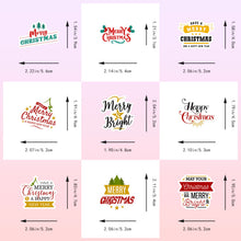 Load image into Gallery viewer, 50pcs Christmas Phrase Stickers New Product Creative Gift Bag Gift Box Birthday Label Party Christmas Stickers
