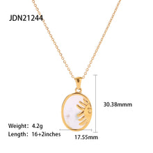 Load image into Gallery viewer, A Variety of French Retro Hemp Flowers Chain Titanium Steel Heart-Shaped Necklace Women's Heart-Shaped Zircon Pendant Necklace
