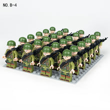 Load image into Gallery viewer, Square Array Doll B1 Package Weapon Small Particle Base Plate Assembling Minifigures Building Blocks Toy
