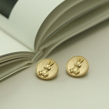Load image into Gallery viewer, 5pcs/Set Bunny Button Metal Sweater Button Coat Decorative Buckle
