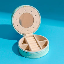 Load image into Gallery viewer, Jewelry Storage Box with Mirror, Ring Hand Storage Box, Travel Portable Storage Box
