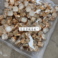 Load image into Gallery viewer, 5pcs/Set Metal Button Sweater Cardigan Golden Edge White Transparent Black Decorative Buttons
